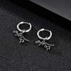 Punk Rock Dinosaur Earrings for Men Women Hypoallergenic Stainless Steel Drop Earrings Personalized Irregular Jewelry Gift