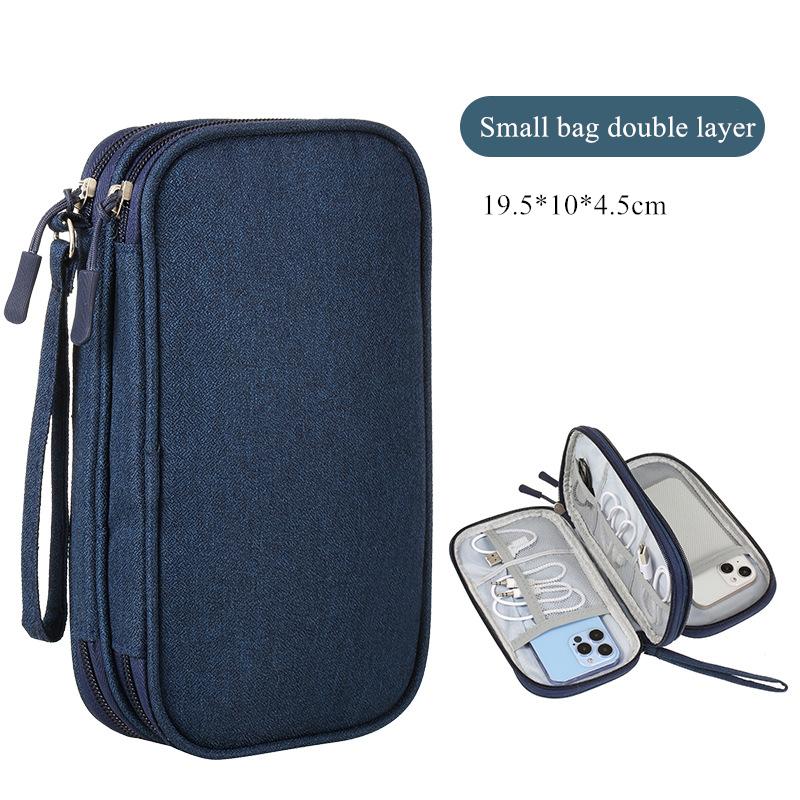 NEW Travel Organizer Bag Cable Storage Organizers Pouch Carry Case Portable Waterproof Double Layers Bags For Cord
