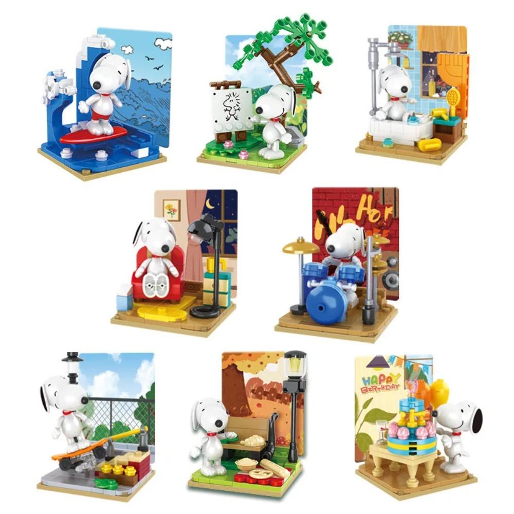 Miniso Snoopy aklais kastīšu būvēšanas bloku