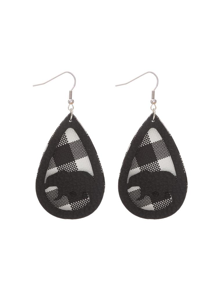 Stylish PU Leather Earrings: Creative Designs & Shapes