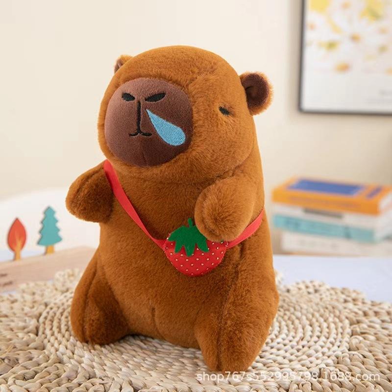 Premium Eight-inch Machine Doll Plush Toy Wedding Throwing and Pushing Event Gift Capybar Doll