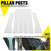 6Pcs Chrome BC Window Pillar Post Cover Trim For Honda CRV 2012-2016 4 Doors