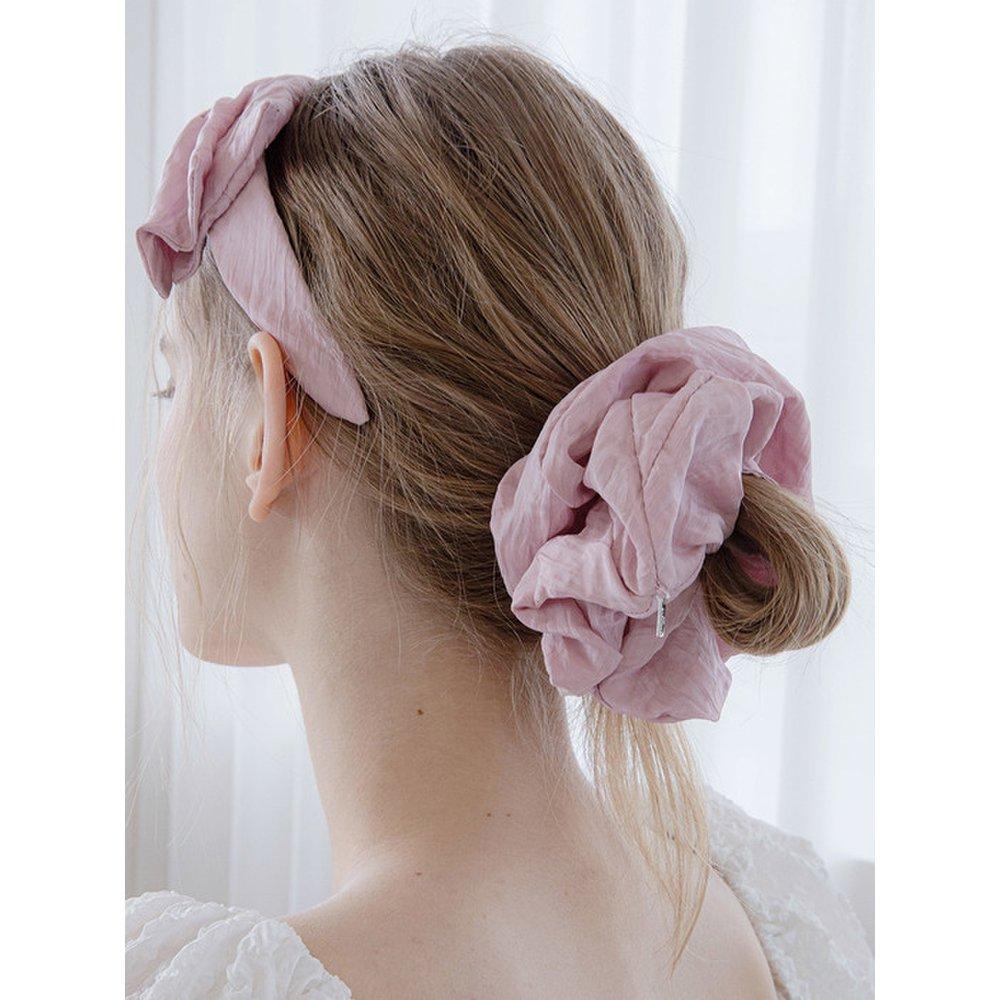 

Хлопковая резинка-скранчи с защипом Jp-22-107S BLACK