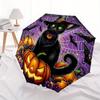 1pc Halloween Cat Umbrella - 8-Rib Automatic Open/Close, Fashionable Compact Umbrella for Outdoor Adventures yy250813209