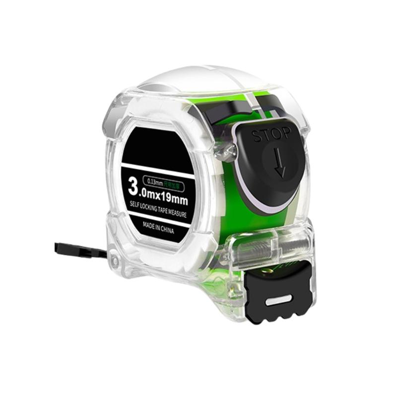 High Accuracy 3/5/7.5/10m Clear Auto Locking Tape Measure Lightweight and Sturdy for Construction and Design