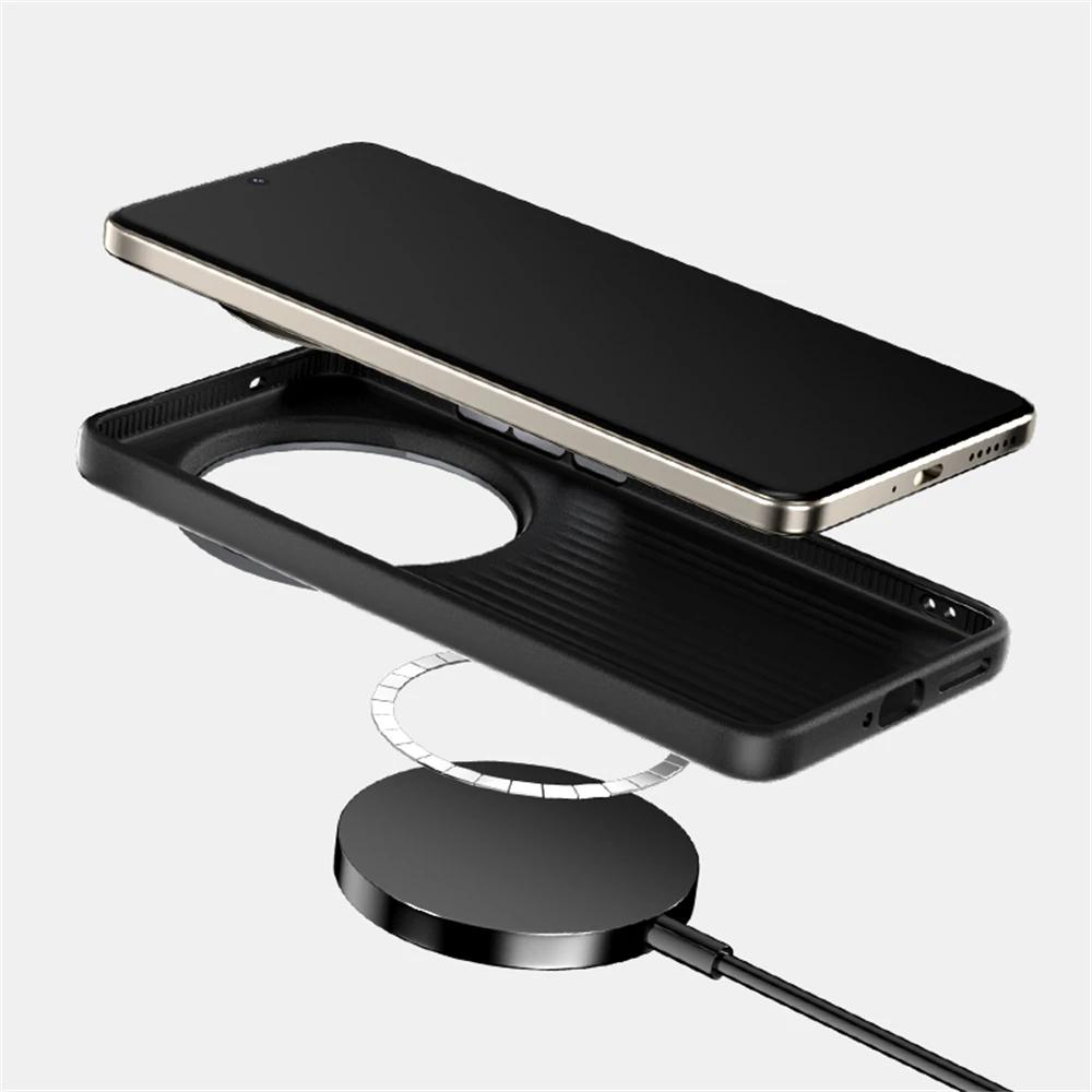 For Vivo X200 Pro Case For Magsafe Slim Rigid Alloy Lens Magnetic Wireless Charger Carbon Fiber Phone Cover Shell Vivo Grip