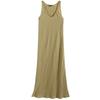 Fashion Style 2024 New Fall Women's Clothing Easy Matching Sling Green Series Elegance Minimalist Style V Neck Vest Dress