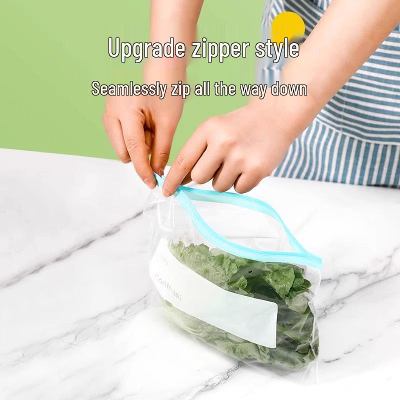 Food-Grade Large Transparent Zipper Bags for Refrigerator & Freezer Storage