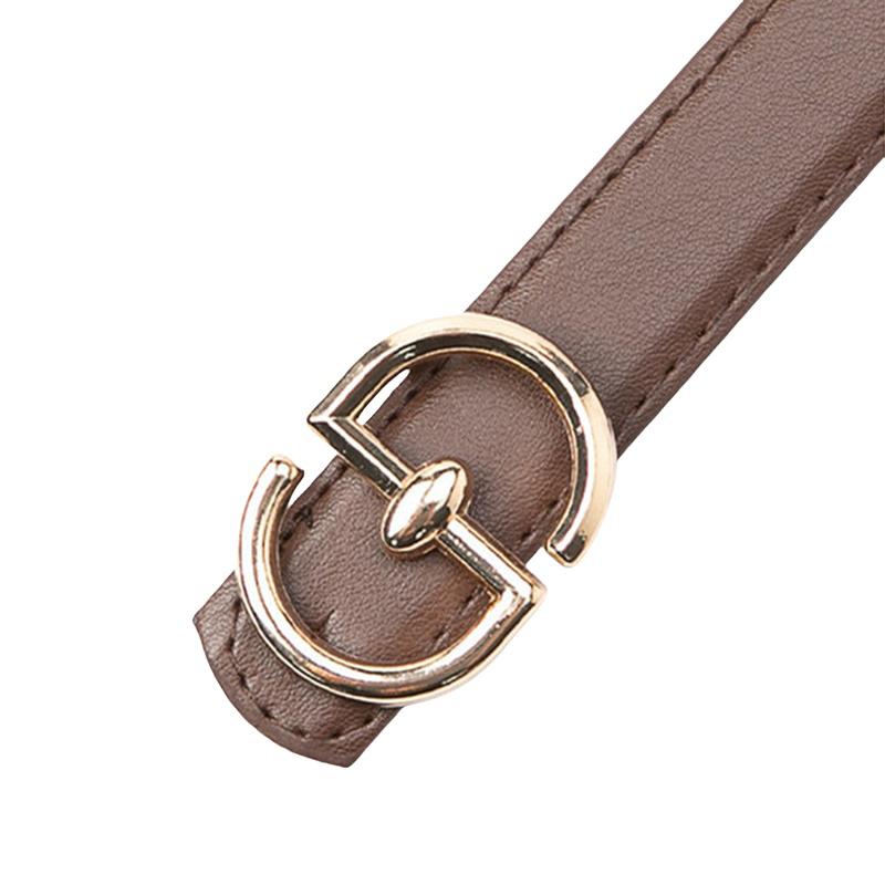 PU Ledergürtel für Damen Doppelte runde Metallschnalle Taillenriemen Designer Damen Jeans Kleid Hose Dekorative Taille Geschenk