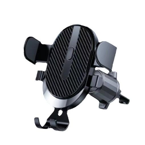 

Автомобильный держатель для телефона Крепление на воздуховод 360° Гравитационный Автоматическая блокировка Универсальная подставка чёрный