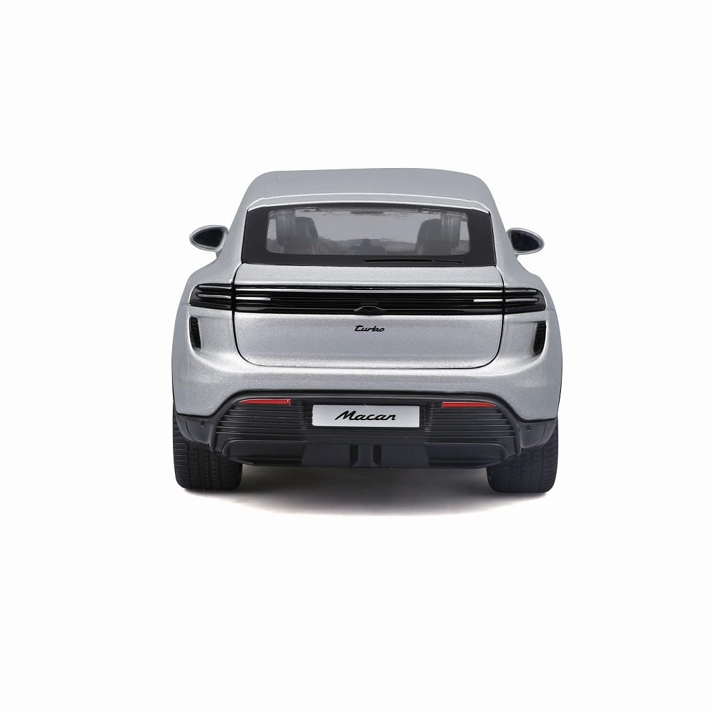 Kyosho BURAGO 1/24 Porsche Macan 4 Electric 2024 Silver Finished Model BUR21114S
