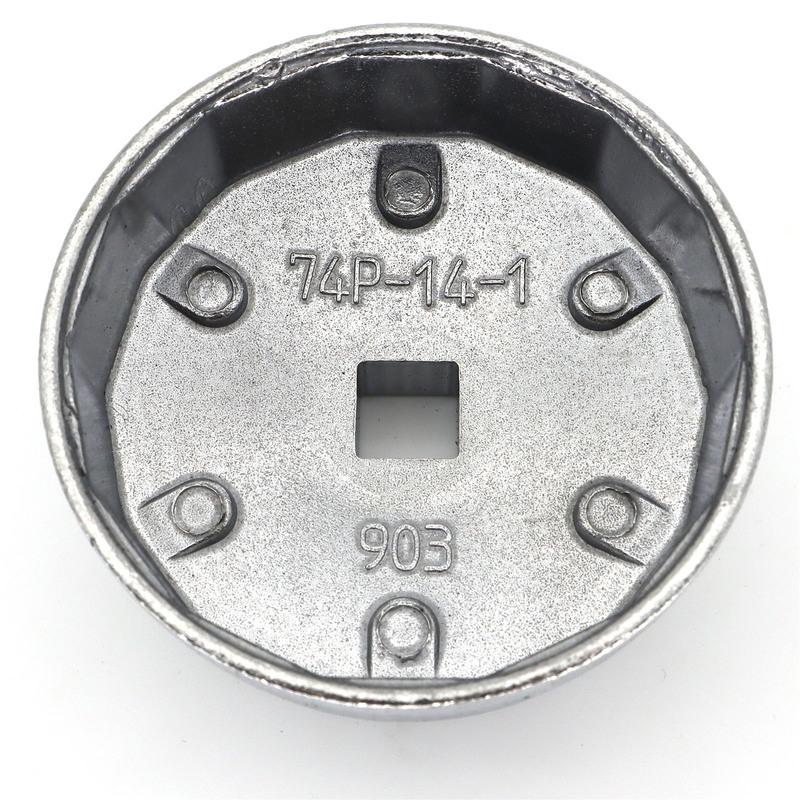 OEMASSIVE 1X Per Porsche Cayman Boxster Mercedes Chiave a Bussola Tappo Filtro Olio Auto Strumento di Rimozione 74mmx 14 Scanalature Parte Motori Auto