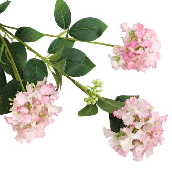 3 Branch Artificial Flower Bouquet with 3-Head Blooms Realistic Faux Silk Flower Bouquet with Stem for Wedding Party Home Office Decor