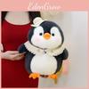 Adorable Gray Plush Penguin Doll Soft Toy Ideal For Kids Sleep And Comforting Gift