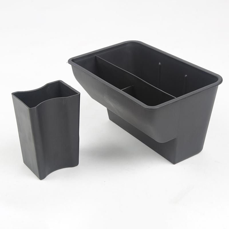 New For Tesla Model 3 Y 2024-2024 Car Rear Storage Box Flocking/ABS Organizer Containers Auto Interior Modification Accessories