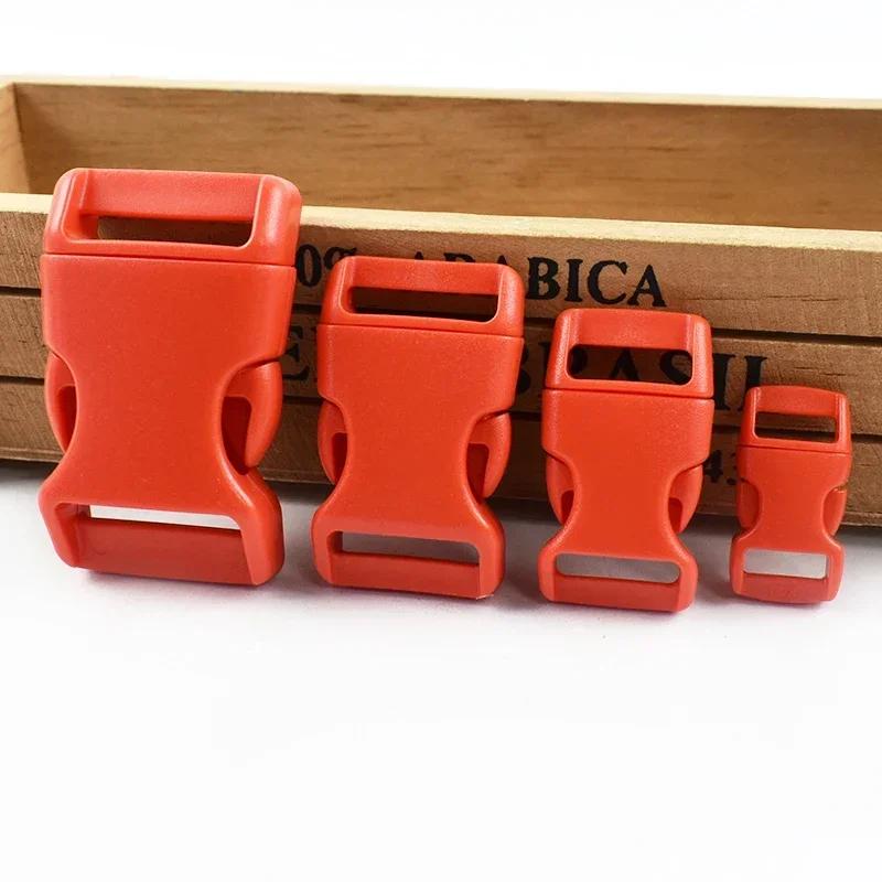 Meetee 10/20Pcs 10-25mm Plastic Side Release Buckle Bracelet Buckles Bag Strap Adjustable Dog Collar Clasp Leather Accessories