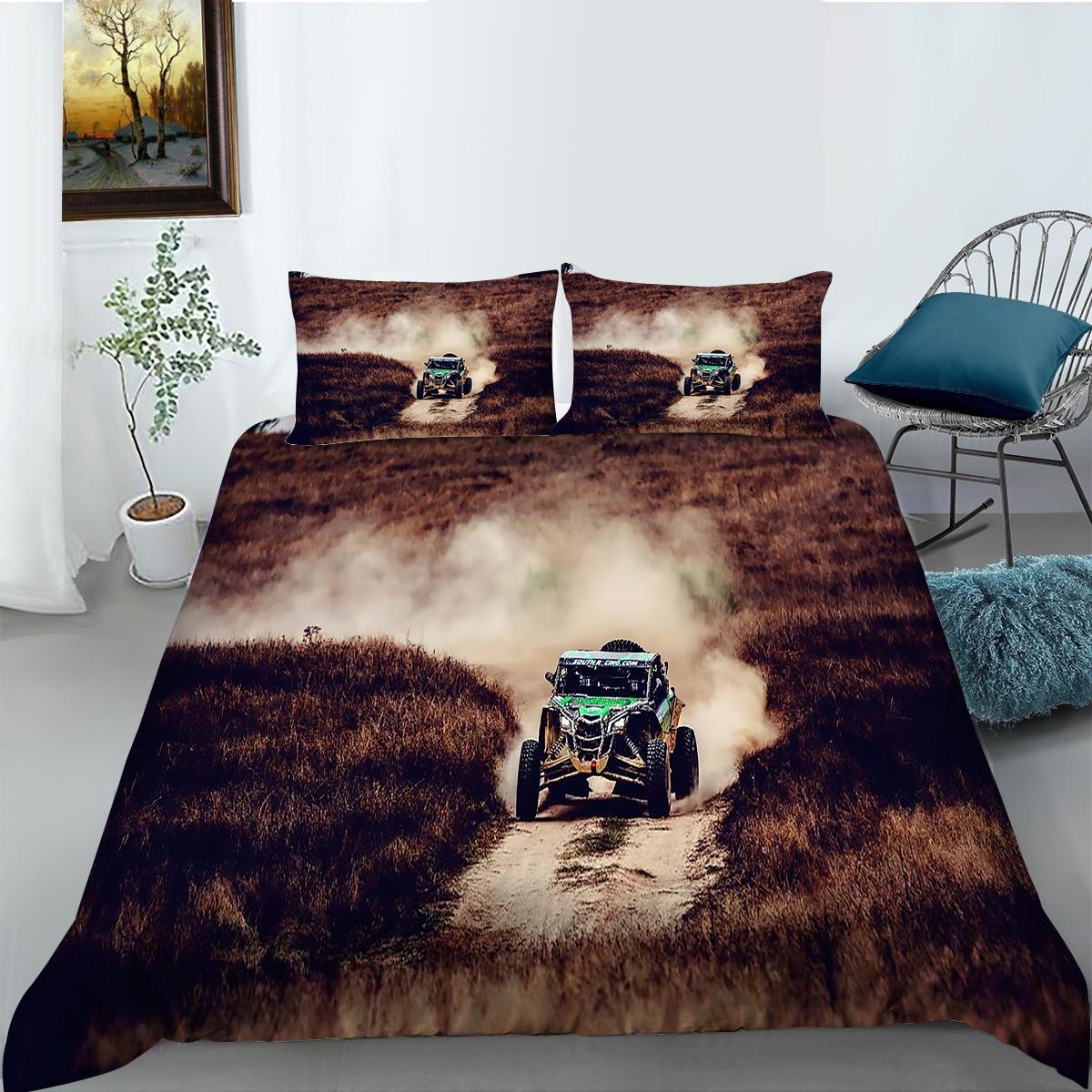 

Пододеяльник с 3D принтом автомобиля, мягкий домашний комплект постельного белья King Size, пододеяльник с автомобилями, роскошные комплекты постельного белья для детей-подростков EU Single 135x200cm