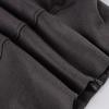 Retro American Street Style Slimming Hooded Zip-up Sweatshirt with Drawstring Waist