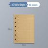 6-Hole Loose-Leaf Inner Pages: Custom Lined, Blank, or Grid for A5, A6, A7 Notebooks