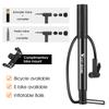 WEST BIKING Portable Bike Pump 90PSI Motorcycle E-bike Hand Air Pump Schrader/Presta Valve Inflator MTB Road Bike Accessories