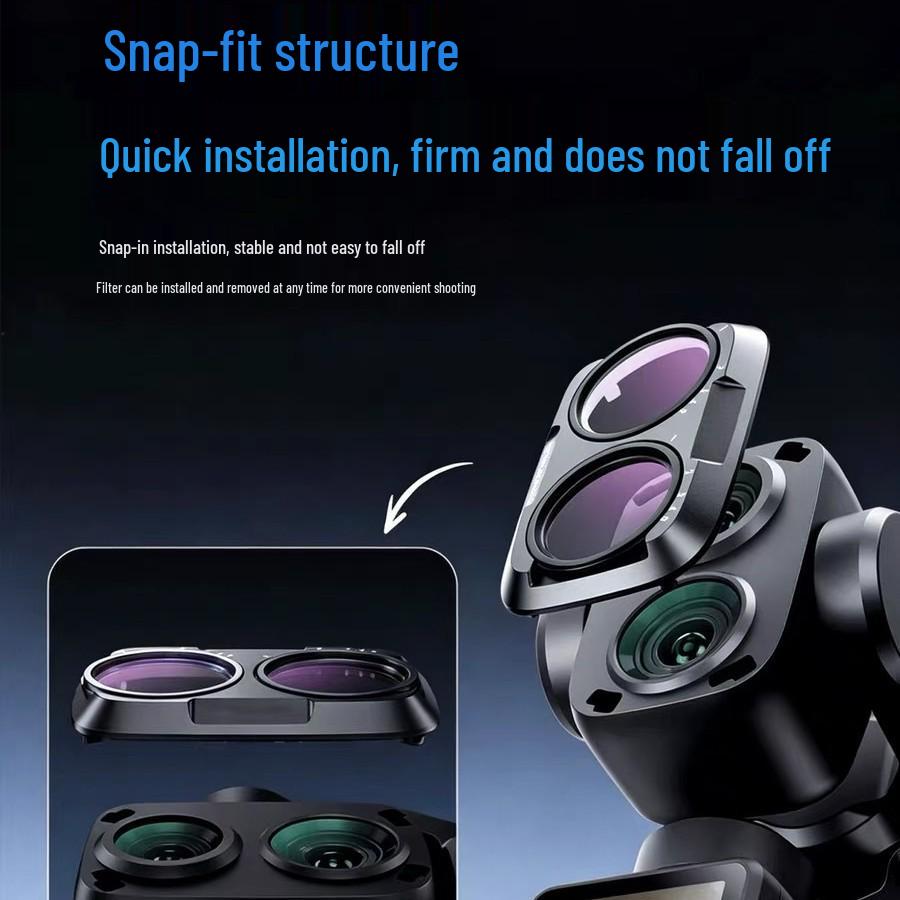 DJI Osmo Pocket 4/4 Pro UV Filter and Anti-Fog Lens Protector