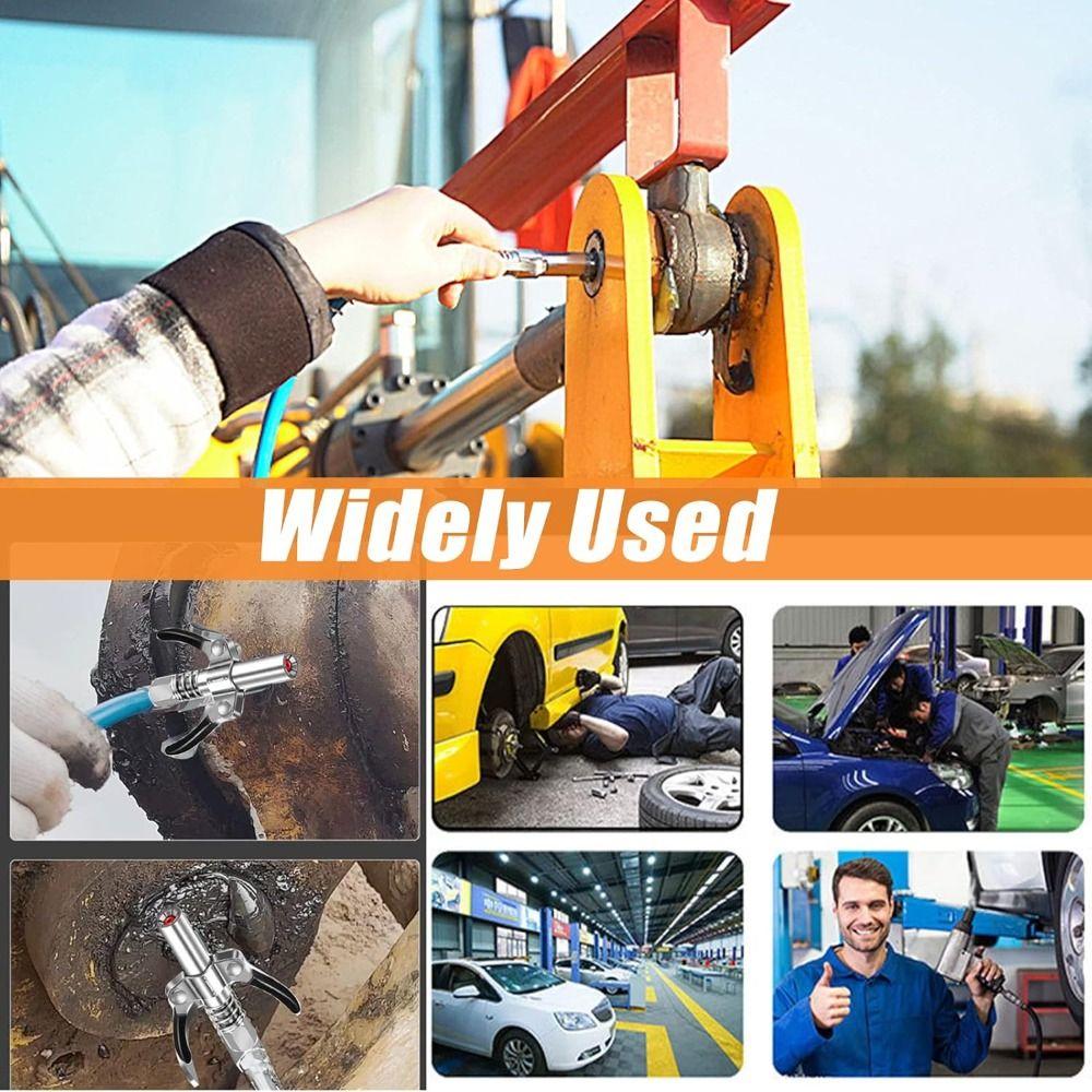 Dual Handle Grease Coupler Quick Release Oil Pump Professional Grease Nozzle Mechanical Repair