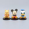 3Pcs/Set Anime Mickey Mouse And Donald Duck Pooh Bear Edward Version Action Figures Model Toys Kids Gifts Q PVC Poseable Articulated Scale Detailed