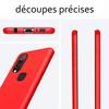 Verre trempé pour Samsung A20e et coque de protection souple Rouge avec Stylet Toproduits®