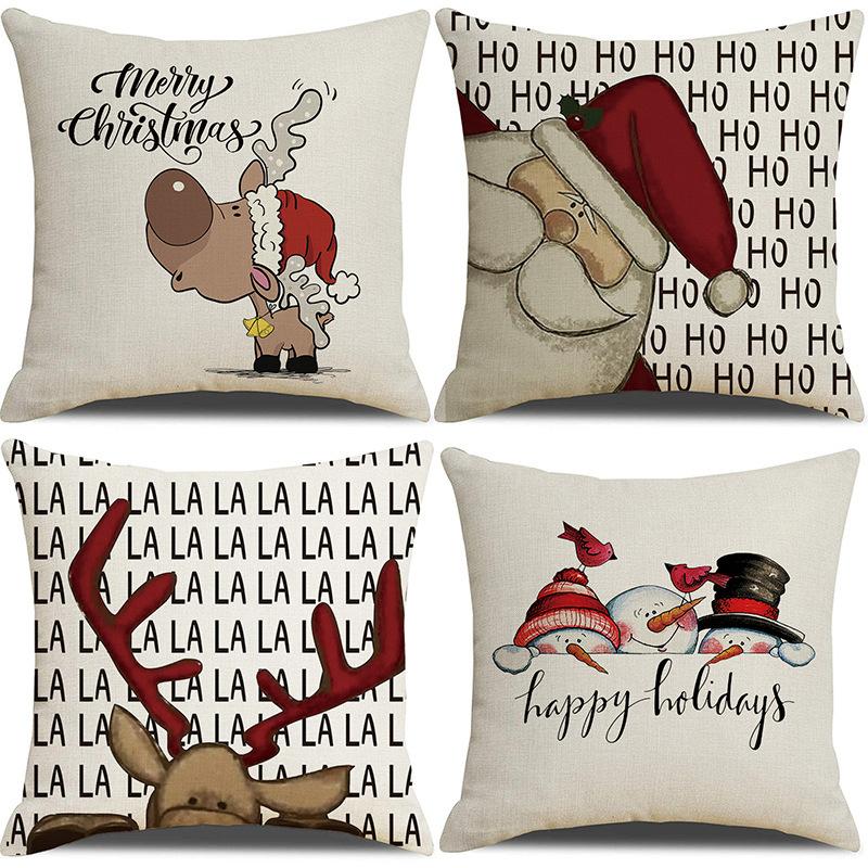 45cm Christmas Four Piece Pillowcase Set  Christmas Decoration Home Decoration 2024 Christmas Decoration