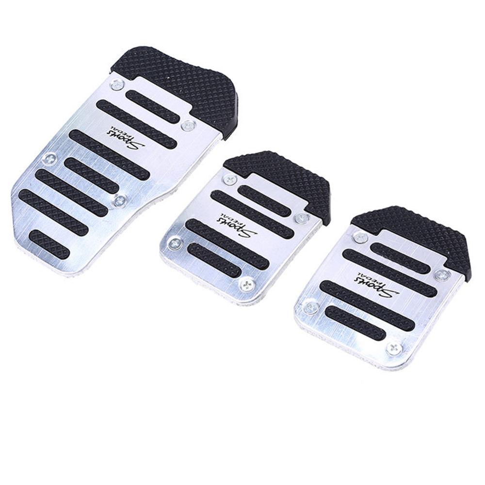 3Pcs/set Universal Car Manual Series Automatic Brake Accelerator Non-slip Foot Rest Pedal Pad Cover Car Accessories