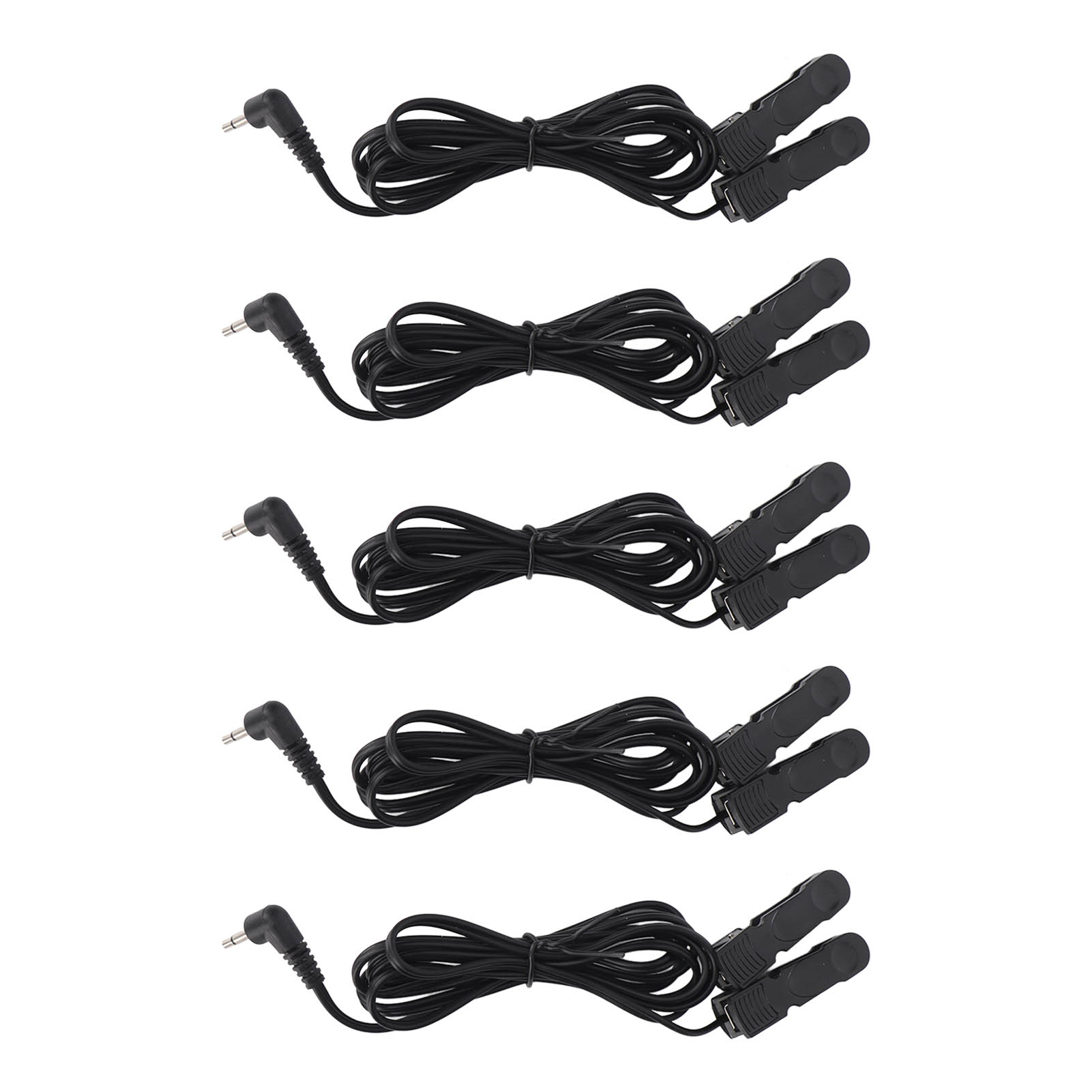 

5 шт. электродный провод 2,5 мм угловой штекер 1,2 м длина 1 к 2 ушной зажим электродный провод для массажа