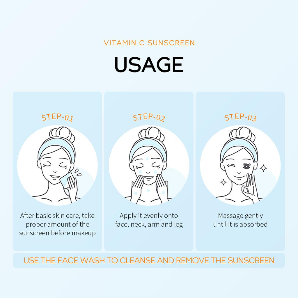 UV Protection SPF50+ LAIKOU Vicsunscreen Hydrating Moisturiser Barrier Cream