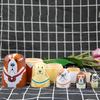 5Pcs/Set Dog Russian Nesting Doll 5 Layers Handmade Wooden Matryoshka Puppy Stacking Toy Home Office Desktop Decoration Ornament