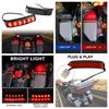 Motorcycle LED Saddlebag Brake Running Luggage Turn Signal Lights For Harley Touring Street Road Glide CVO 2009 2010 2011- 2013