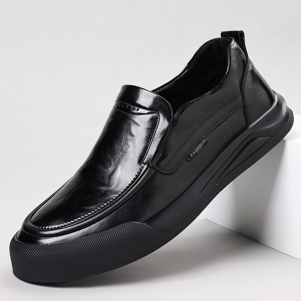 Men'S Casual Leather Shoes Men'S High-End Breathable First-Layer Cowhide Soft-Soled Leather Shoes Versatile Business Men'S Shoes