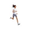 Li-Ning Solid Color Quick-Dry Breathable Round Neck Short Sleeve T-Shirt Women Tops White YTSU154-1