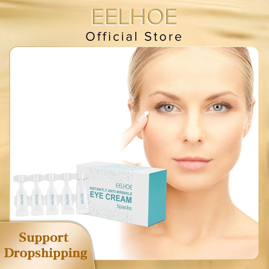 EELHOE Anti Wrinkle Eye Cream Fade Dark Circles Remove Eye Bags Against Puffiness Nourish Moisturizing Hyaluronic Acid Eye Cream