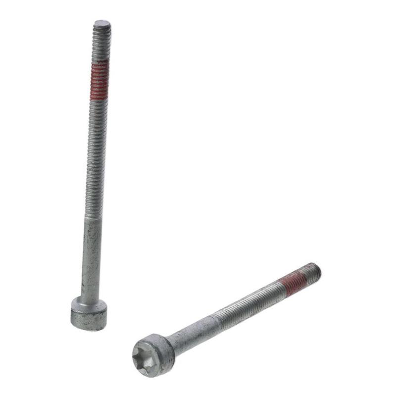 6 Sets Washer Kit 3.35x0.21in Lower Fuel Injector Metal Silver Nozzle Bolt Red A0009902907 Car Accessories for Dodge Diesel 6Cyl