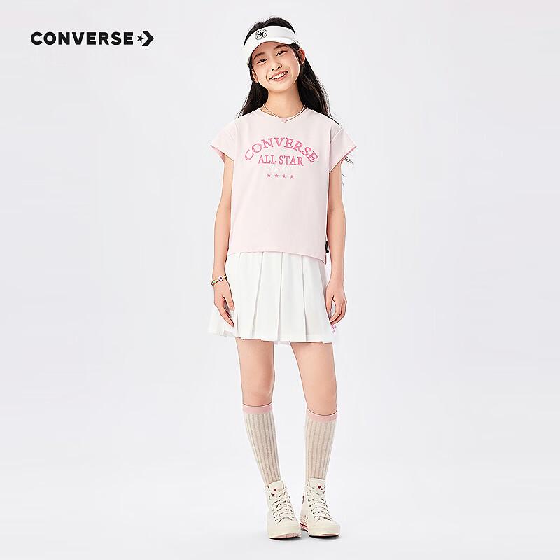 

Модный комплект для девочек Converse: футболка и плиссированная юбка L