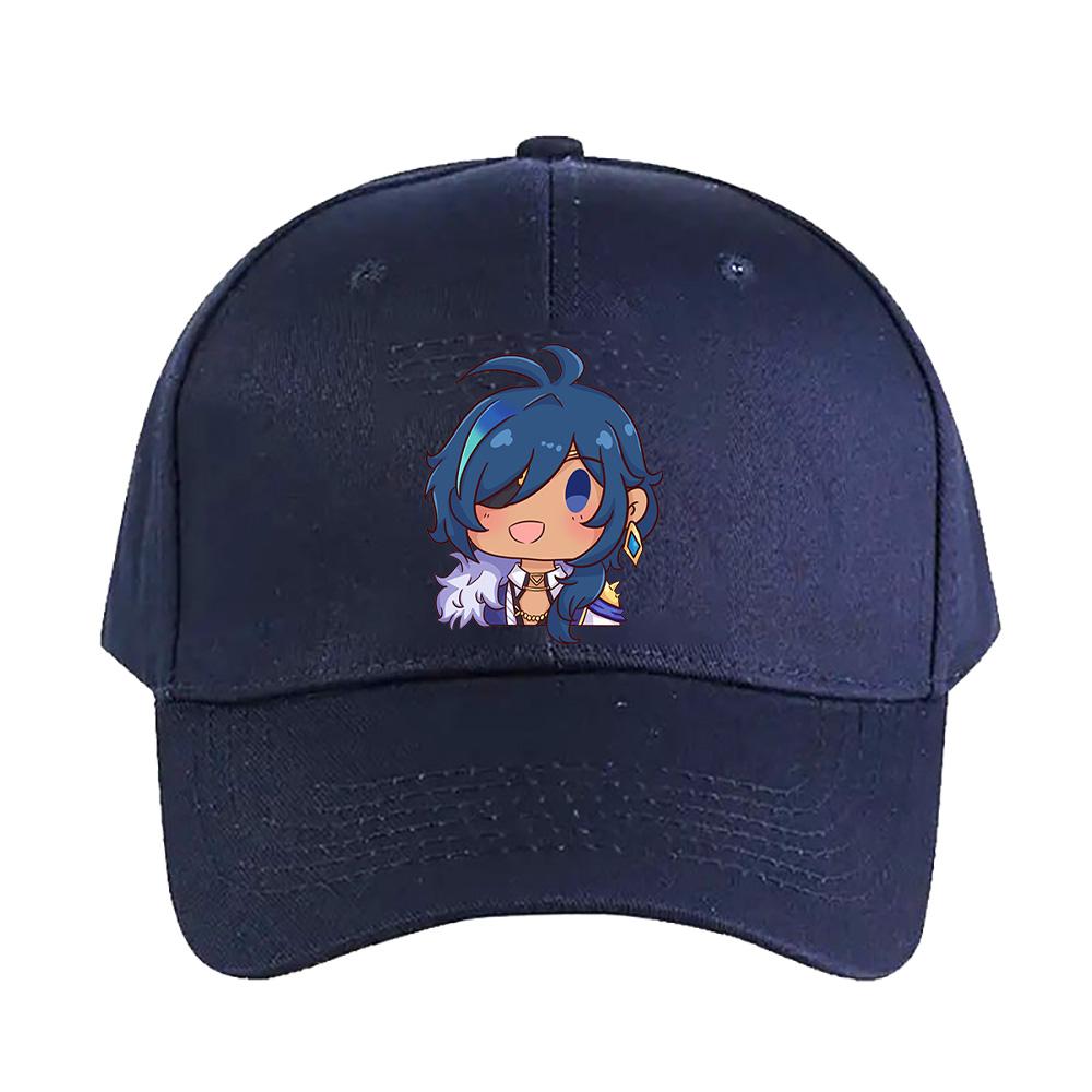 Chibi Kaeya Genshin Impact Cap Summer Woman Man Adult Casual Fashion Casual Adjustable Fishing Hat Sun Hat Baseball Cap