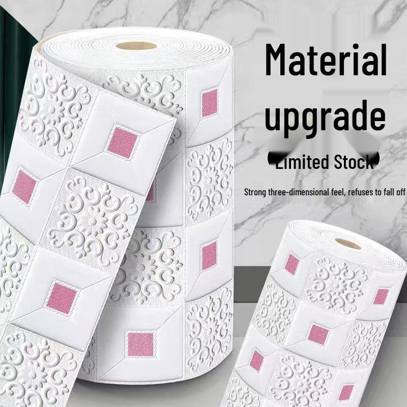 3D Waterproof Self-Adhesive Wall and Ceiling Wallpaper for Living Room and Bedroom Decor.