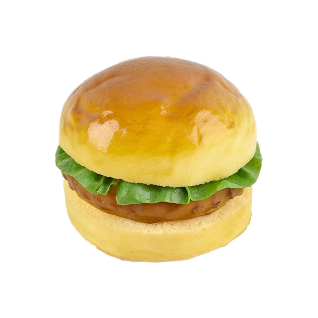 Imitation Hamburger Bread Models Artificial Food Bread Model PU Texture Perfect for Home Decor and Party Displaying