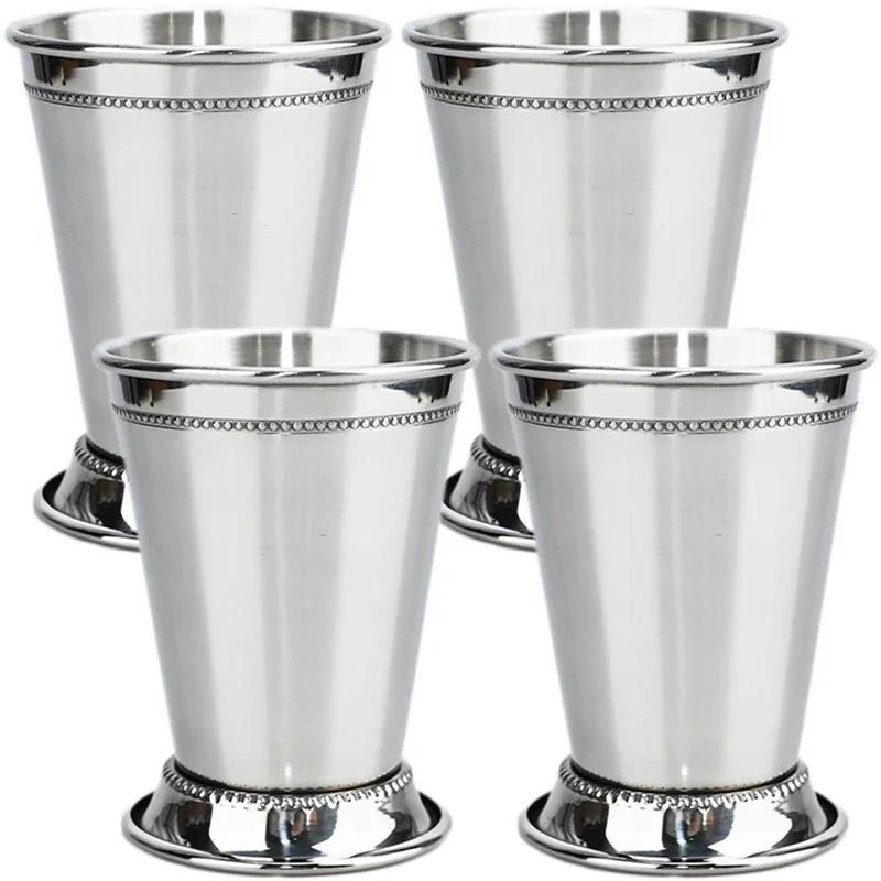 380ml Hrnček Mint Julep Nerezový Hrnček na Koktejly Hrnček na Mixované Nápoje Martini Mojito Nápoj Bar Párty Pivní Hrnčeky Julep Bar Sklenice na Víno pro každodenní použití