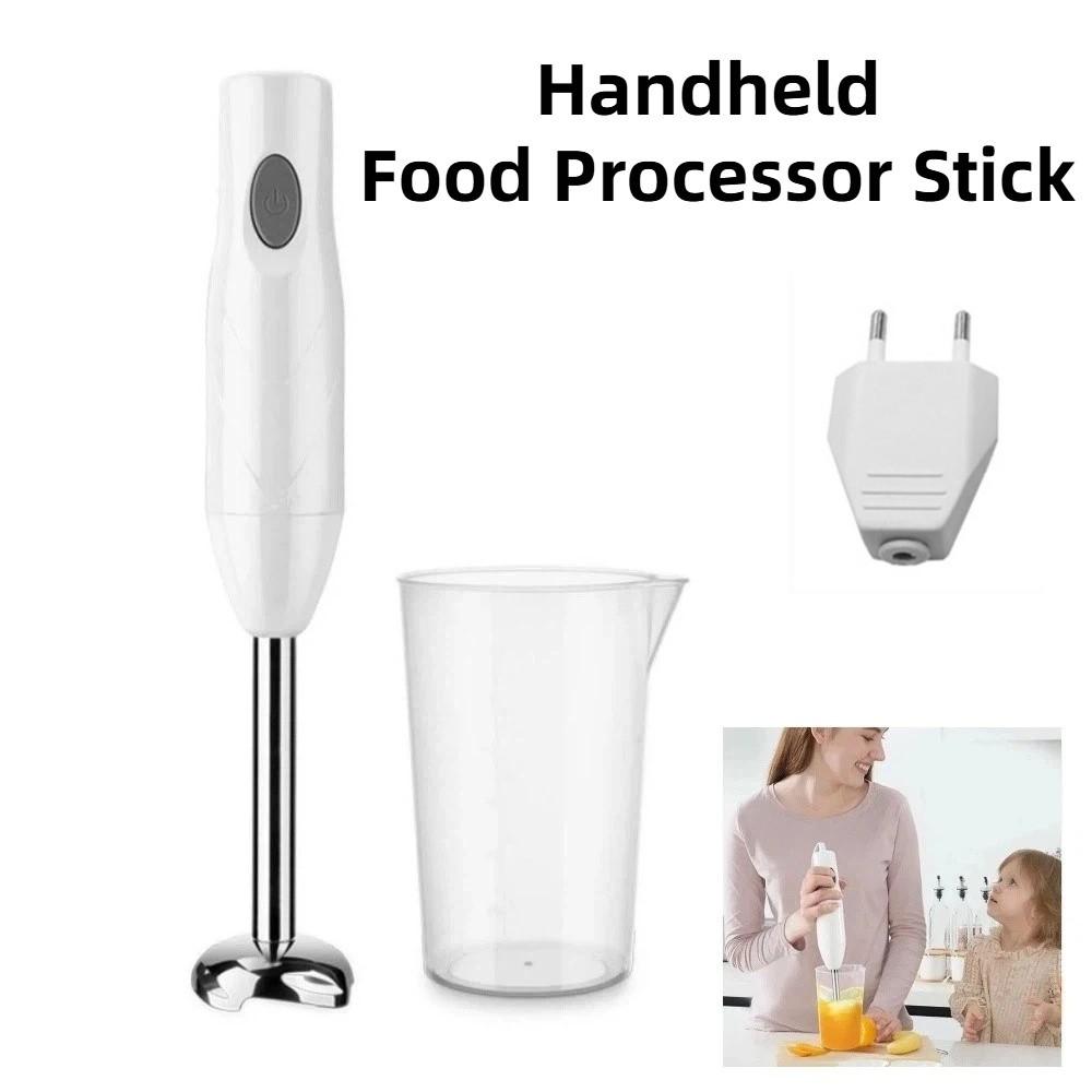 White Handheld Food Processor Stick Detachable Electric Food Mixer  Sauces Preparation