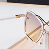 Z26 Champagne Gold Desinger Sunglasses for Men Women Alloy Big Square Gradient  Anti-reflective UV400 Fashion Gafas THE GEN I