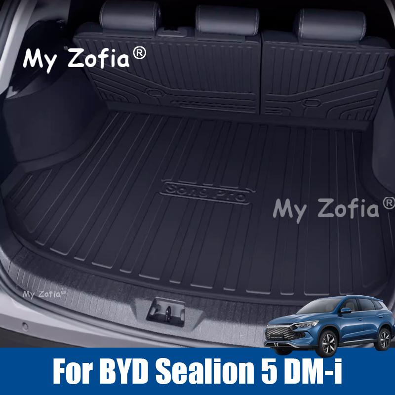 For BYD Sealion 5 DM-i 2025 2026 Car TPE Rear Seat Backrest Protective Pad Trunk Mat Anti-Kick Pad Car Interior Accessories