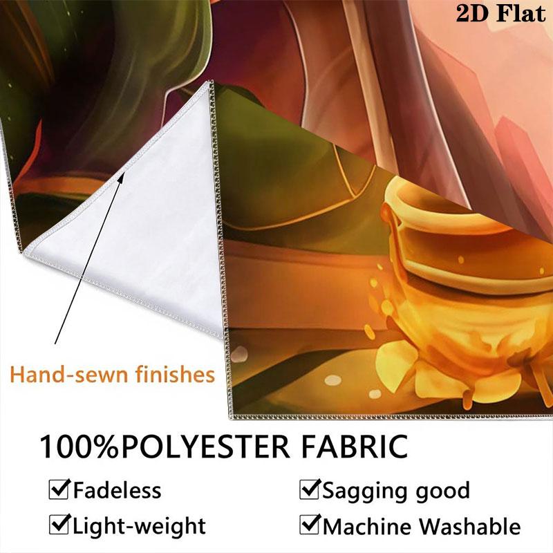 The Last Campfire Wall Hanging Printed Fabric Blanket Decorative Tapestries for Bedroom Living Room Home Decor