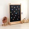 Double-Sided Magnetic Easel with Drawing Roll - Solid Wood Children's Graffiti & Painting Board for Early Education