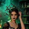 Halloween Snake Headpiece Holiday Costume Headband Greek Myth Snake Hair Accessories Carnival Party Stage Show Cosplay
