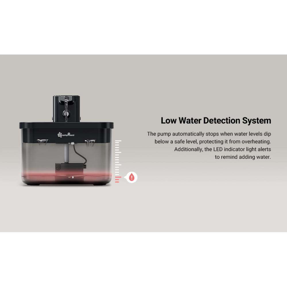 2,5l automatická nerezová napáječka pro kočky, bezdrátová napáječka pro domácí mazlíčky, 4000 mAh